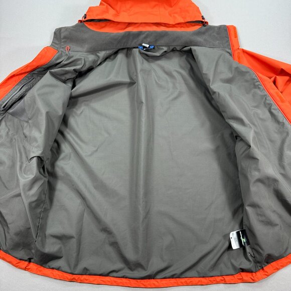 Mountain Equipment Co-op Ecostorm Jacket Hooded Men's XL Orange Lined - Picture 3 of 8